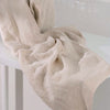 Washed linen towel large