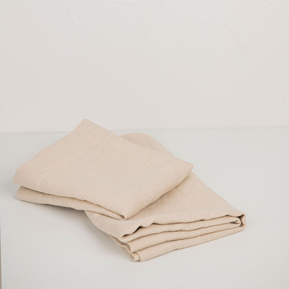 posteljina-lanena-krem