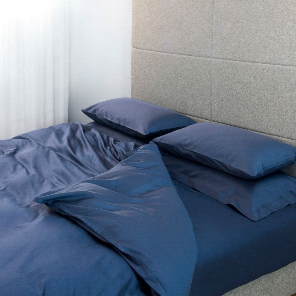 komplet-posteljina-saten-160x200-plava